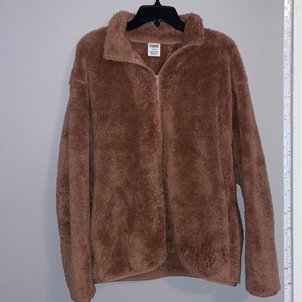 “Pink” Fuzzy Zip-Up